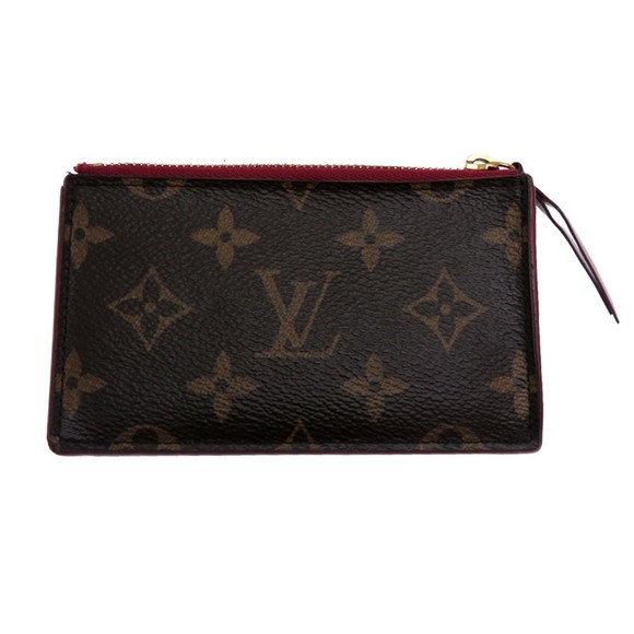 Louis Vuitton Porte Carte Zip Women\'s Card Case M67889 Monogram Fuchsia